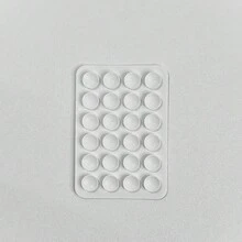 1/2/3/5件套多功能方形硅胶吸盘防水24孔手机支架，粘性强，适用于各种场景，防止手机掉落 - 彩色 - 查看 5