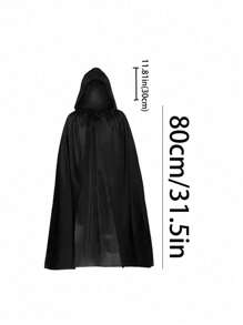 1pc Unisex Hooded Halloween Christmas Cloak Costumes Party Cape,Adult Cosplay Costume For Halloween Christmas Party