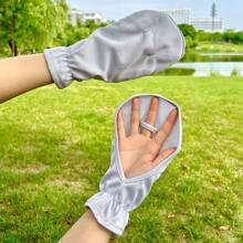 1 Pair Summer Horseshoe Shaped Short Driving Gloves, Outdoor Cycling UV Protection Loose Breathable Non-Slip Short Gloves