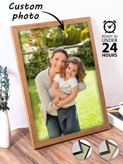 1 Pc, Frame, Custom Canvas Painting, Custom Photo, Christmas, Christmas Decorations, Unique Creative Wall Art, Suitable Birthday Party, Anniversary, Home Decoration, HD Printing, Preserving Memories, Saving Beautiful Moments, The Ideal Christmas Gift, Perfect For Room Decor