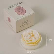 2Pcs Handcrafted Rose & Peony Flower Scented Candle Perfect For Yoga, Meditation, And Relaxation! Shaped Like A Lotus With Rich Fragrances, It's Reusable – You Can Use It As An Incense Burner Or Storage For Yoga Items.