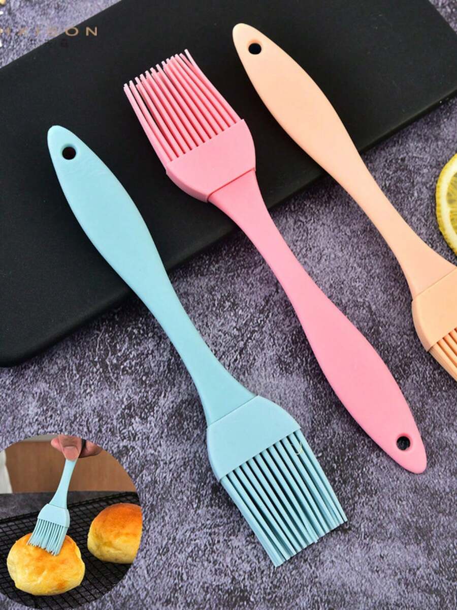 1 件硅胶涂油刷，可拆卸厨房食用油刷，小尺寸适用于烧烤