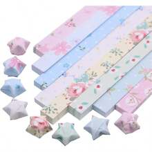 1590 hojas de tiras de papel de origami para hacer estrellas, paquete de papel de origami pastel con estrellas de la suerte, suministros de artesanía de papel DIY - varios colores - Ver 1