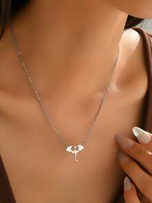 1pc Gothic Dragon Pendant Necklace For Women, Fashion Stainless Steel Necklace - Flying Dragon Necklace - View 3