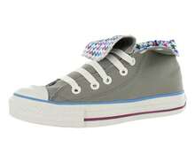 Converse All Star Chuck Taylor Roll Down Hi Unisex Shoes - Grey/Violet/Multi - View 2