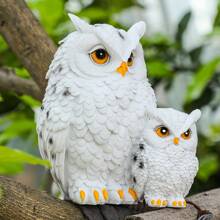 Charming Decor, Hand-Painted Resin Owl Statue - Bird Repellent For Garden, Lawn & Patio Decor Perfect Gift For Owl Enthusiasts