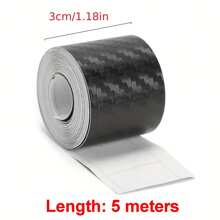 3/5/7/10 CM * 500CM Glossy Black Vinyl Wrap Strip, Self-Adhesive Universal Chrome Black Detailing Tape, Window Trim Film Tape Chrome Blackout Vinyl For Car Interior Hood Roof Pillar