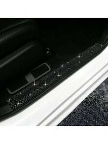 1件装汽车多色水钻门槛条车门框保护防踩贴纸防刮防划痕条通用内饰装饰 - 均碼 - 查看 4