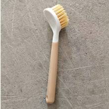 Spazzola per pulizia da cucina con manico lungo, multiuso - Setole durevoli, adatta per pentole, padelle e piatti - Utilizzo applicabile in bagno, camera da letto, soggiorno e all'aperto, Spazzola per cucina resistente