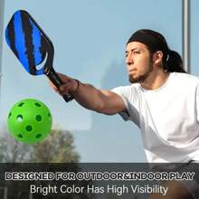 6pcs 40 Holes Pickleball, Great Bounce, Outdoor Sports, Compatible With All Types Of Paddles, Suitable For All Ages