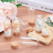 2/5 Stücke Schmuckstein künstliche Blume Glockenglasform mit Korkunterseite für Aufbewahrung, Präsentation & Trockenblumen Deko, Heim-Dekoration, DIY Kunst & Handwerk, Party Geschenke, Blumen Pflanzen, Präparate, Deko-Handwerk