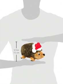 Outward Hound, Hedgehogz Plush Dog Toy, Medium - Holiday Hedgehog - View 3