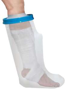 % Waterproof Leg Cast Cover Showering, Reusable Adult Short Leg Cast Protector, Cast Covers Shower Leg, Cast Bag Shower, Cast Cover Showering Foot