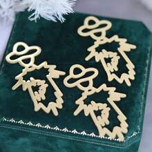 Set de 3 dijes con corazón romántico de acero inoxidable para mamá e hijo, accesorios para hacer joyería, collares, pulseras, colgantes y manualidades DIY