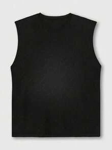 Men's Tank Tops Summer Sun Graphic Print Being Strong Motivational Relaxed Fit Summer Outfits - Black - View 2