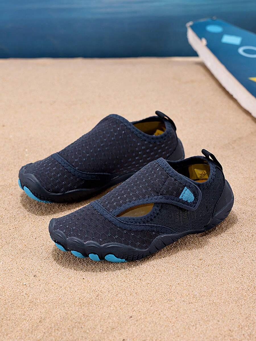 Kids' Colorful Water Shoes, Breathable Fabric Upper, Anti-Slip Soft Sole, Outdoor River Crossing Wading Shoes For Boys & Girls