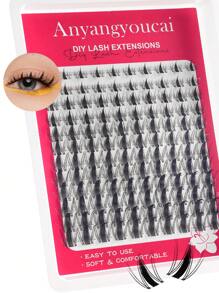 240/180/144Pcs Fairy Lash Clusters 8-18mm Manga Eyelash Clusters D Curl - WideSpan DIY Eyelash Extensions Wet-Look Spiky Anime Lashes Individual Fake Eyelashes Clusters With 0.05mm Ultra-Thin Invisible Lash Band