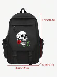 New Halloween Men's Backpack For Commuting And Outdoor Activities, With Large Capacity And Convenient Single Or Double Shoulder Carrying Options. Halloween Bag - Multicolor - View 9