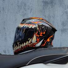 LVS Latest Dual Lens Motorcycle Helmet Modular Full Face Helmet, Unisex, Street Bike Helmet Capacity Approved