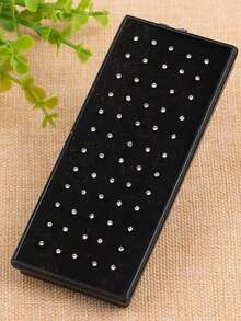 60pcs Rhinestone Style Popular Stainless Steel Nose Seputm Stud Earring For Women