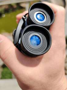 Black - High Clarity Binoculars, Long Distance Folding Mini Binoculars, High Clarity Lens, Multi-Layer Optical Coating, Essential Outdoor Gear For Hunting, Sports, Camping, Travel