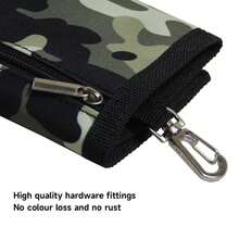 Carteras de camuflaje para hombres, mujeres y tarjetero, mini cartera, monedero, billetera plegable, regalo - Negro - Ver 3