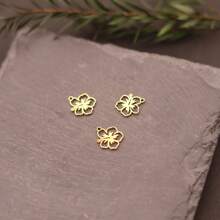 Lote de 3 piezas Colgantes de acero inoxidable con diseño de líneas artísticas de dama, borlas y hongos para hacer accesorios de joyería como aretes y collares