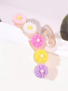 1 pieza Pinza para el cabello con diseño de flor y estilo pastoril para recogidos de niña - Multicolor - Ver 10