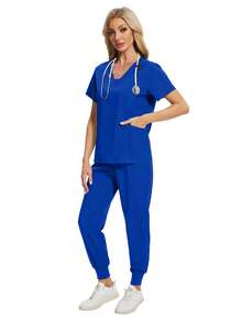 护士制服女医院医生护理裤套装宠物诊所兽医制服美容SPA工作服