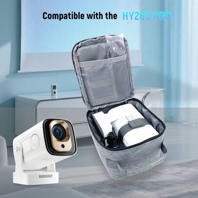 HY260 PRO 投影仪硬质旅行包、便携包和便携投影仪包、家用投影仪收纳包、保护性硬壳旅行携带包（仅包）