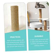 Tiragraffi per gatti, Albero per gatti, Accessori per telaio di arrampicata fai-da-te per gatti, Palo di sisal di ricambio, Colonna verticale, Tappetino per graffiare i gatti