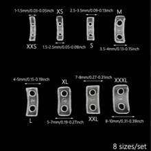 8 piezas Ajustador de anillos invisible y transparente para anillos sueltos, herramienta ajustable que se adapta a cualquier anillo