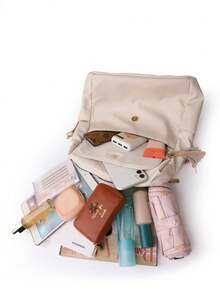 女士防盗流苏复古双肩包，多功能时尚日常包，多口袋轻便旅行包，大容量简约书包，方便实用，适合学生、护士、教师、商务人士、旅行、通勤、购物、办公、约会、徒步、训练、工作等各种场合，也是生日礼物和节日礼物的理想之选。