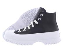 Converse Chuck Taylor All Star Lugged 2.0 Leather Hi Unisex Shoes - 黑/白 - 查看 1