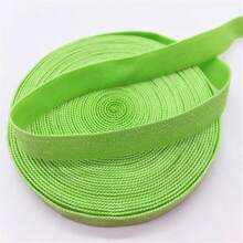 5 Yards/Lot 3/8"10mm Elastic Ribbon Solid FOE Fold Over Elastics Spandex Satin Band Lace Sewing Trim DIY Pick Color - Pick Colors - View 11