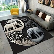 25 Years New Large Area Rug, Personalized Animal Patterns, Modern Stylish Design, Made With High-Density Knitting, Features Slip-Resistant And Fade-Resistant Surface With High Friction Resistance, Non-Slip Granule Backing For Enhanced Grip.