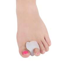 2 pièces Séparateurs d'orteils en gel, pour le confort et le soutien des pieds - Coussinets imperméables et sans latex, pour les oignons et les orteils en marteau - Conception ergonomique, taille unique convenant à la plupart, pour un port toute la journée