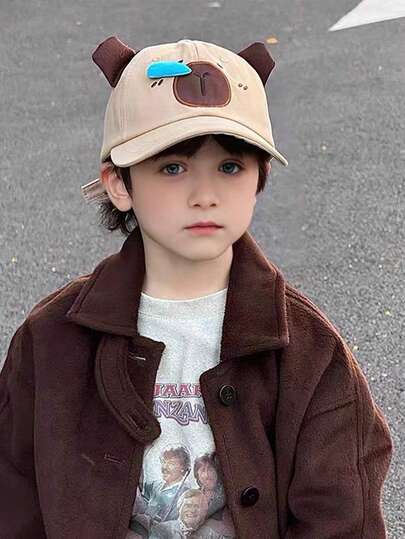 1pc Adjustable Breathable Lightweight Absorb Sweat Soft Casual Baseball Cap, Suitable For Children Boys Girls Spring Summer Daily Wear, Vacation, Outdoor Walking, Hiking, Gift