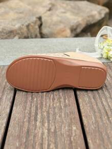 Women's Platform Wedge Sandals, Closed Toe High Heel Slides, Summer Fashion Elegant Flip Flops, Suitable For Vacation, Beach, Date, Shopping, Party, Pool Party