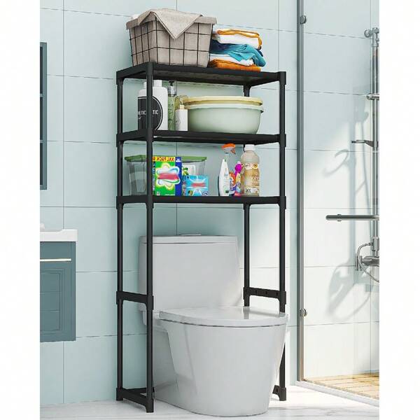 Over-The-Toilet Storage Rack, 3-Tier Badezimmer über Toilette Storage, Freistehender Platzsparer Badezimmer Regale über Toilette für Badezimmer Toilette