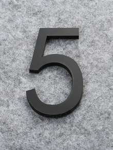 亚克力 3D 数字墙贴，古铜色房间号码牌标牌 - 彩色 - 查看 14