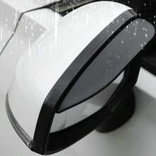 2pcs Side Mirror Visor Rain Guards, Car Rear View Mirror Rain Eyebrows, Bling Crystal Rear View Mirror Rain Visor Guard, Rhinestone Rainproof Car Side Mirror Rain Visor Smoke Cover, Universal, Rearview Mirror Rain Board, Rain Visor, Universal, High-End Look, For Car, Truck, SUV