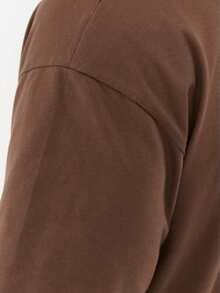 Men's Oversized Streetwear T-Shirt - Rỉ Nâu - Xem 2