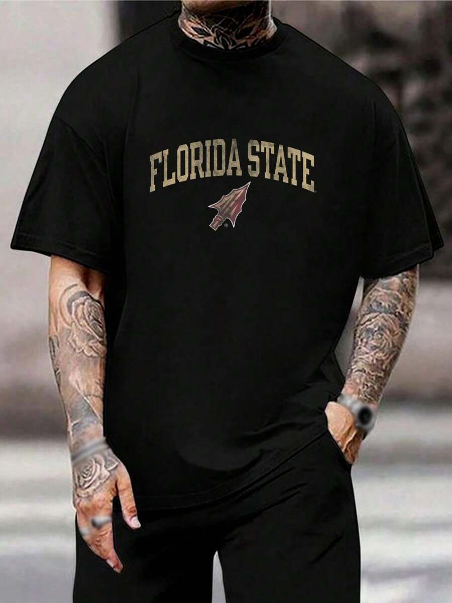 Camiseta negra vintage oficial de los Florida State Seminoles - Ropa universitaria para hombre y mujer - Ropa para el día del partido - Camiseta Noles - Regalo para marido - Ropa para aficionados - Negro - Ver 1