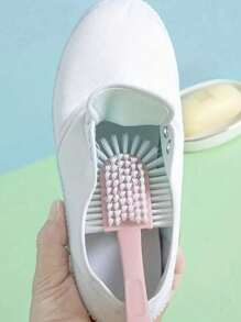 [5-In-1 Efficient Shoe Brush] Creative 5-Side Shoe Brush With Double-Sided Circular Design For All-Around Cleaning, Plastic Hard Bristle Bathroom Cleaning Brush, 5-In-1 Durable Shoe Brush, Plastic Material, Highly Efficient Cleaning