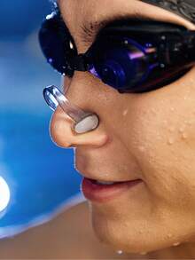 3/5/10PCS Silicone Waterproof Swimming Nose Clips, Waterproof Swimming Nose Clip, Soft And Comfortable Bulk Nose Clip, Swimming Auxiliary Equipment Nose Clip, Comfortable And Safely Fit, Reusable Swimming Nose Plug For Adults, Professional Training, Daily Use, Summer,1PC - Multicolor - View 3