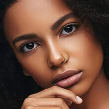 12PCS 20G StainlessSteel Nose Rings Hoop For Women Men Paved CZ Flower Nose Piercing Jewelry L ShapedNose Ring Stud Set