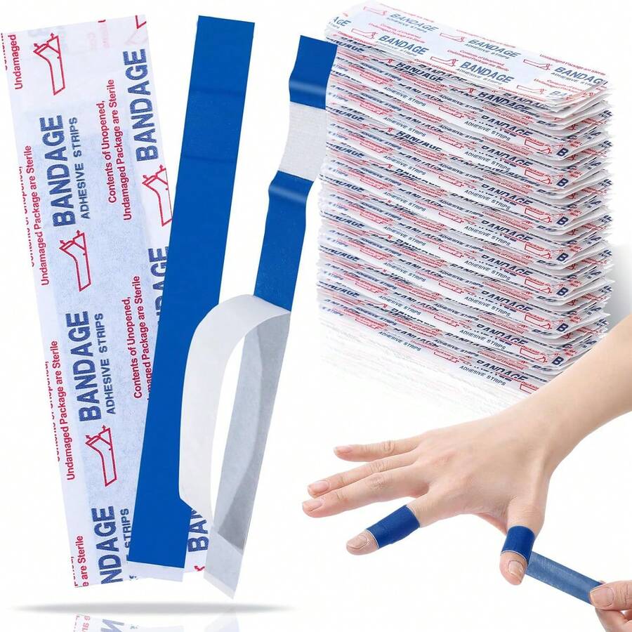 10 片装绷带多样包装防水指尖绷带各种尺寸用于伤口护理急救包