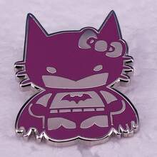 Cute Cartoon Cat Brooch Fun Accessories Badge - Multicolor - View 1