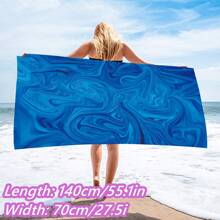 1 Pc Of Ultra-Soft Breathable Beach Towel, Microfiber Beach Towel, Quick-Drying Towel Suitable For Outdoor Beach Towel Yoga Running Portable Outdoor Bath Towel